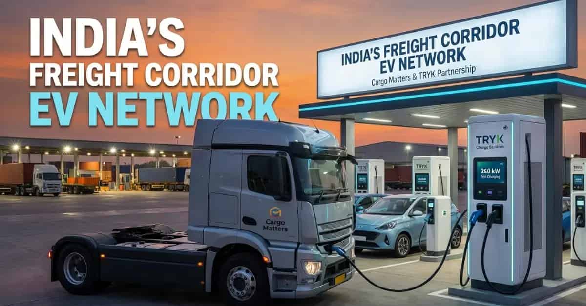 Cargo Matters Will Invest ₹66 Crore in EV Charging Network