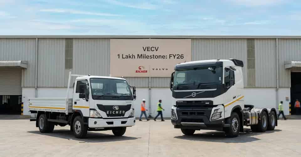 VECV Hits Over 1 Lakh Commercial Vehicle Sales in FY 2025-26