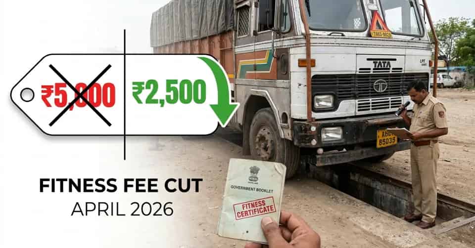 Vehicle Fitness Certificate Fee Cut 50% to Rs 2,500 in India