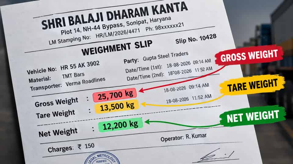 Weight Slip for Truck: Free Format, Sample, and How to Read It
