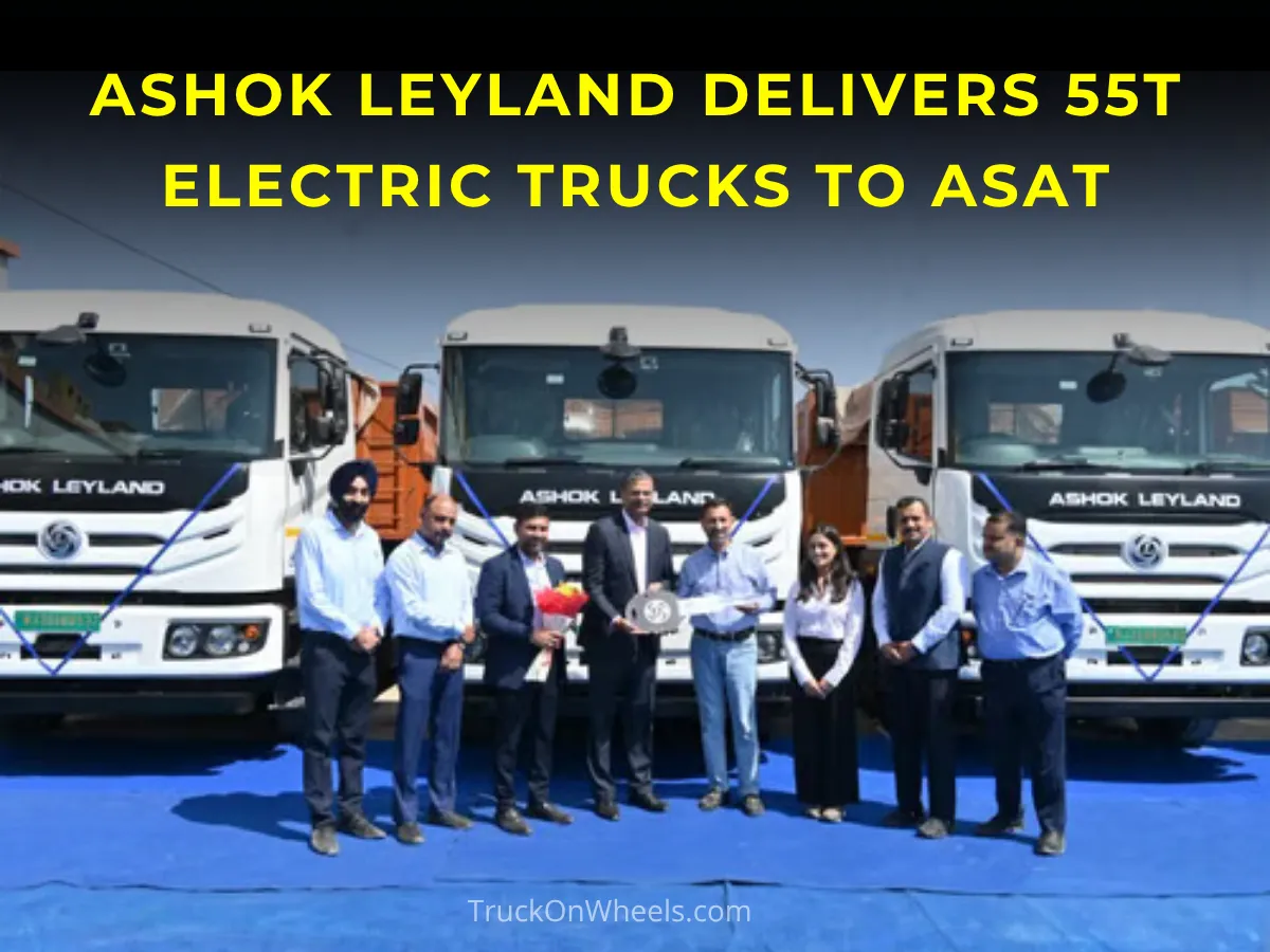Ashok Leyland Delivers 55T Electric Trucks to ASAT-image