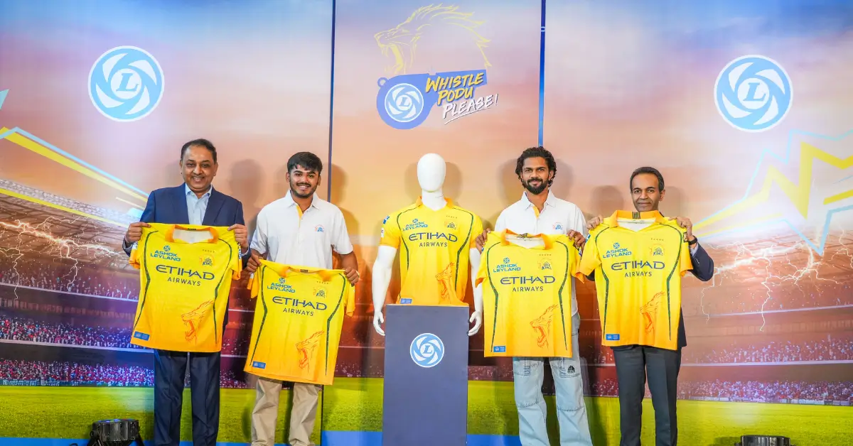 Ashok Leyland Will Be the Official Sponsor of Chennai Super Kings Ashok Leyland Will Be the Official Sponsor of Chennai Super Kings-image