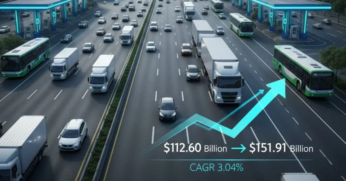 Gas Powered Commercial Vehicle Market to Hit $151.91 Billion by 2035-image