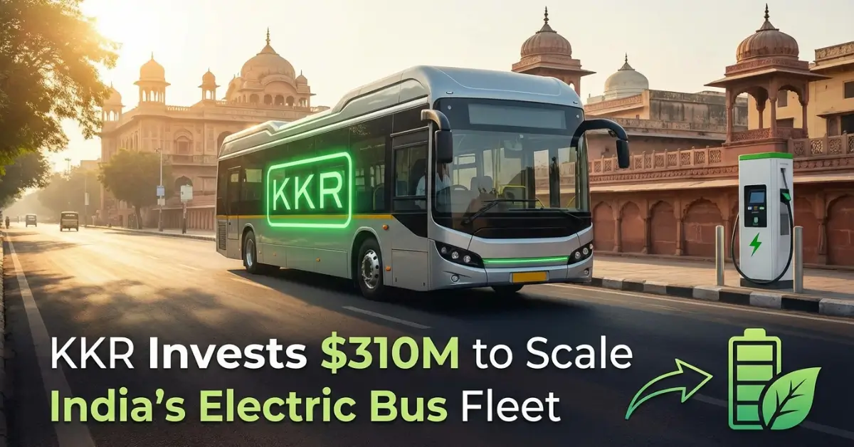 KKR to Invest $310 Million in PMI Electro to Scale Electric Bus Platform in India KKR to Invest $310 Million in PMI Electro to Scale Electric Bus Platform in India-image