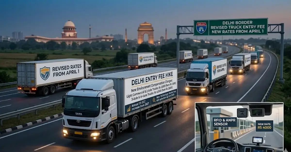 Supreme Court Hikes Truck Entry Fee in Delhi: New Rates from April 1-image