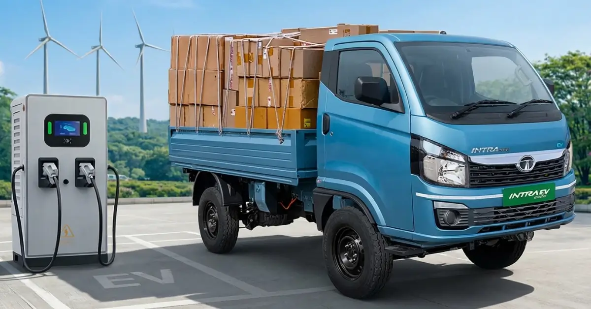 Tata Intra EV Pickup Launched at Rs 11.95 Lakh in India-image